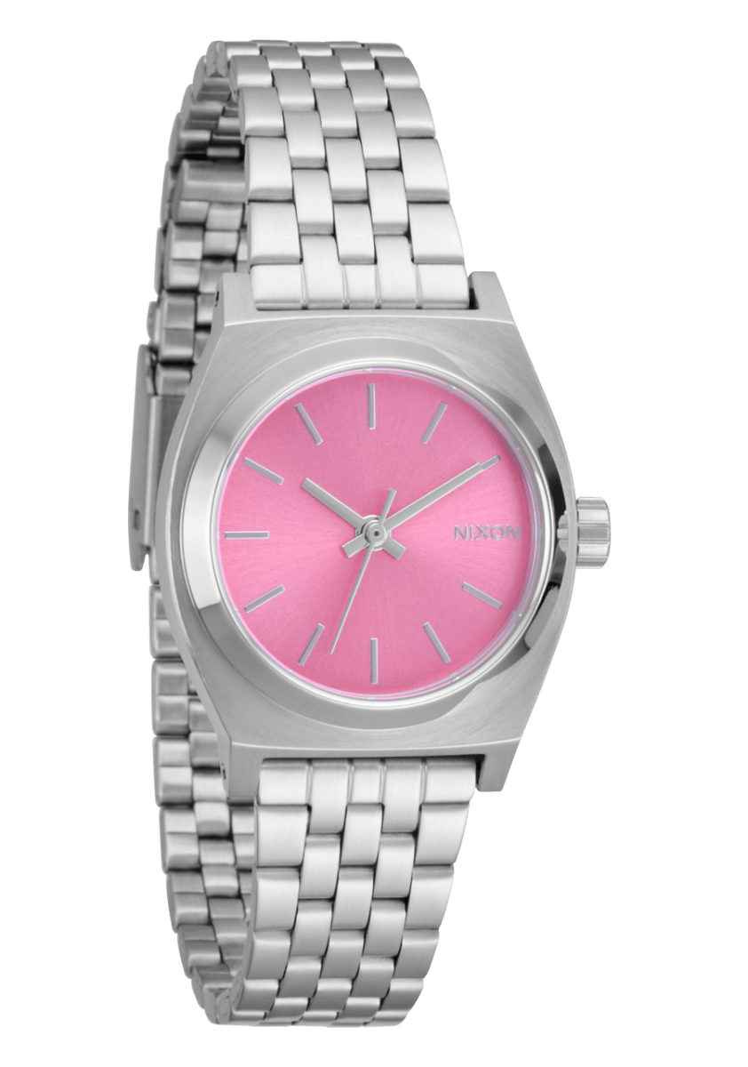 NIXON Time Teller Pink Dial and Silver Steel Bracelet 36mm Women's Watch | A3992719 - 00 | TIME Watches