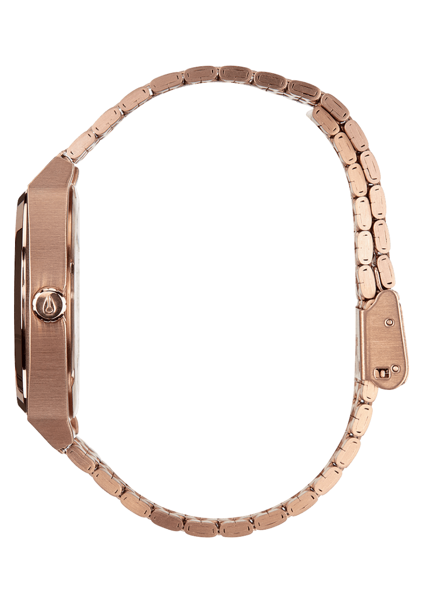 NIXON Time Teller Rose Gold Dial and Rose Gold Steel Bracelet 37mm Unisex Watch | A045897 - 00 | TIME Watches
