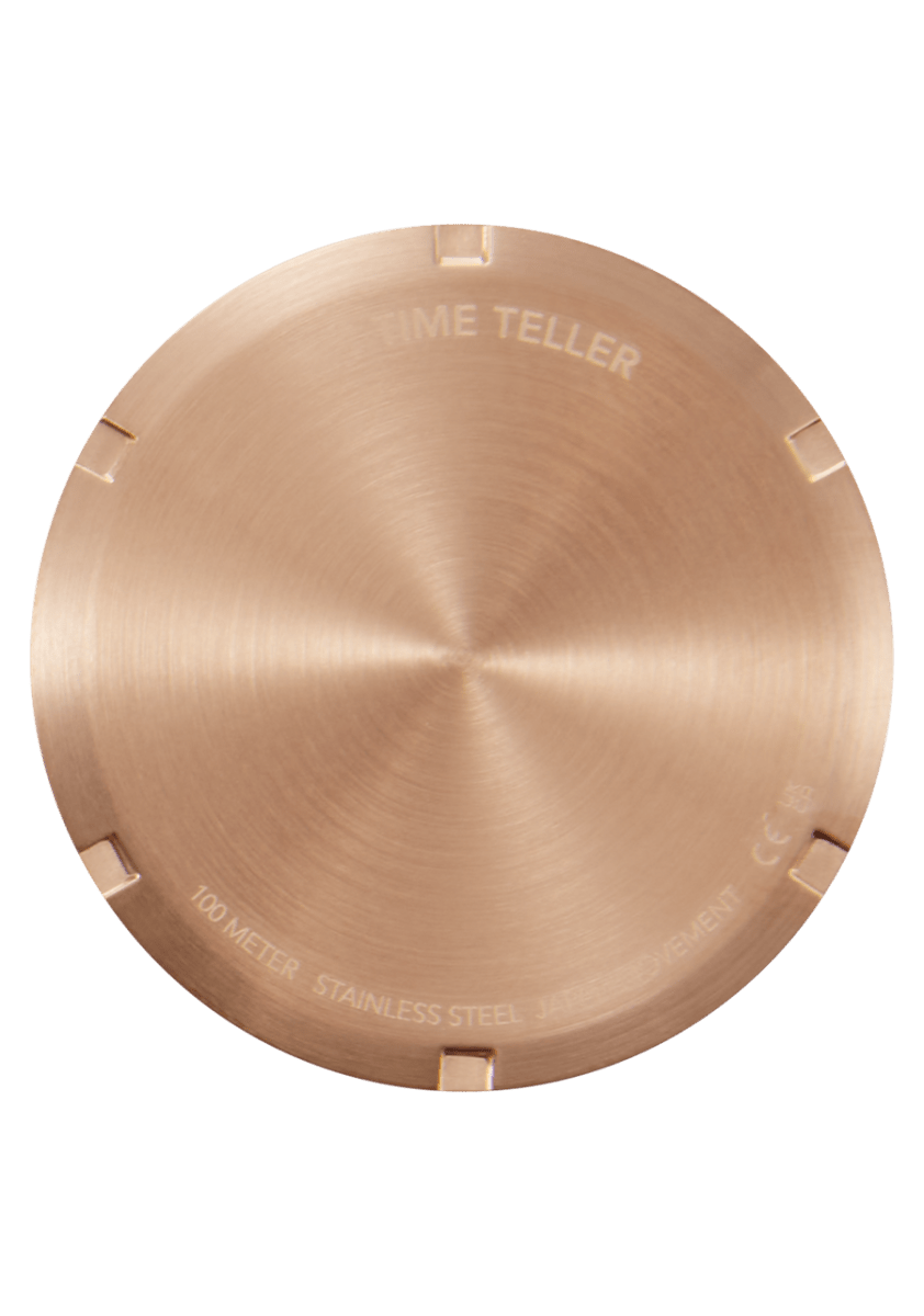 NIXON Time Teller Rose Gold Dial and Rose Gold Steel Bracelet 37mm Unisex Watch | A045897 - 00 | TIME Watches