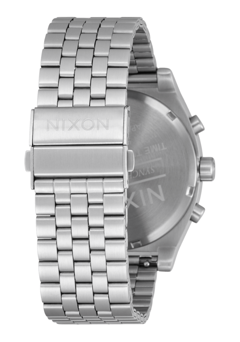 NIXON Time Teller Silver Dial and Black Steel Bracelet 40mm Unisex Watch | A9725266 - 00 | TIME Watches