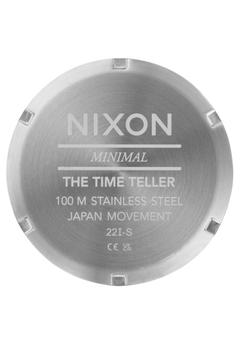 NIXON Time Teller Silver Dial and Blue Steel Bracelet 37mm Unisex Watch | A0455302 - 00 | TIME Watches