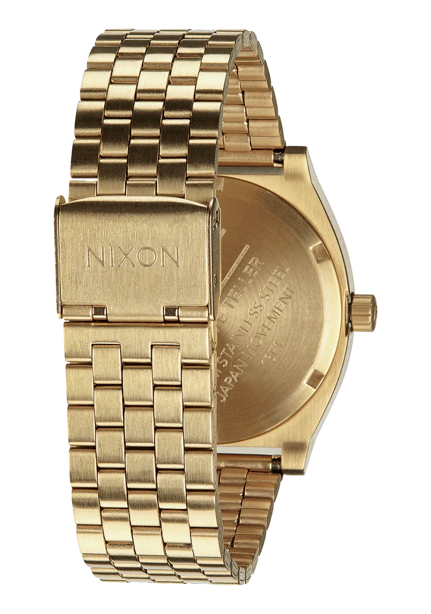 NIXON Time Teller Silver Dial and Silver Leather 34mm Unisex Watch | A0451931 - 00 | TIME Watches