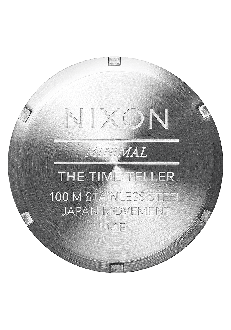 NIXON Time Teller Silver Dial and Silver Steel Bracelet 37mm Unisex Watch | A045000 - 00 | TIME Watches
