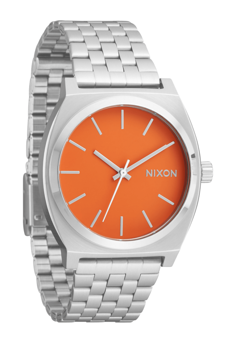 NIXON Time Teller Silver Dial and Silver Steel Bracelet 38mm Unisex Watch | A0455212 - 00 | TIME Watches