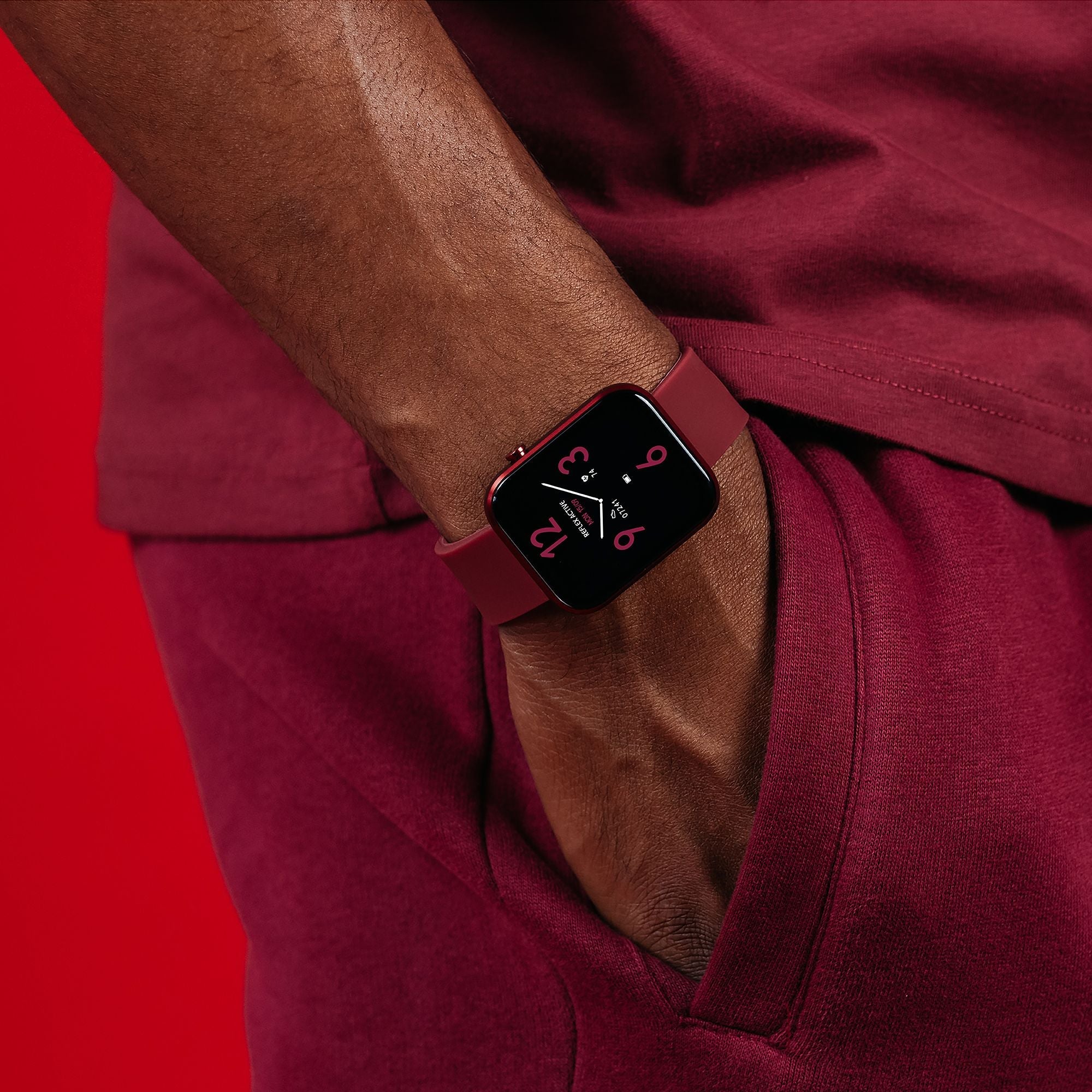 Reflex Active Series 12 Berry Silicone Women's Smartwatch | RA12-2158