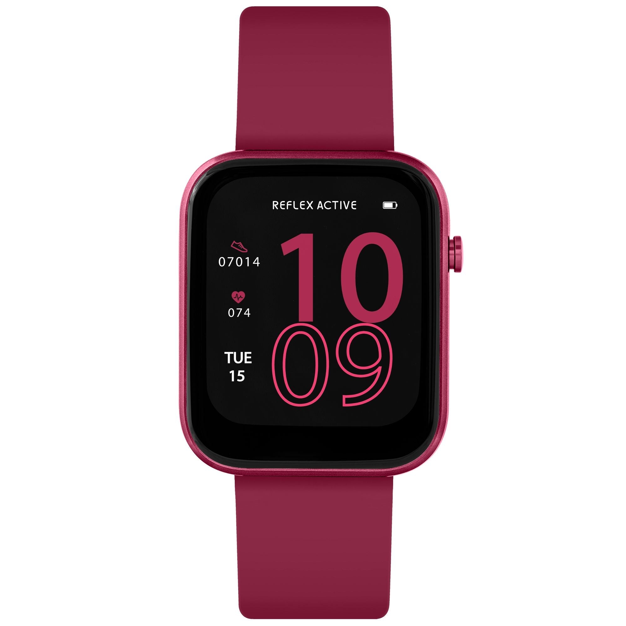 Reflex Active Series 12 Berry Silicone Women's Smartwatch | RA12-2158