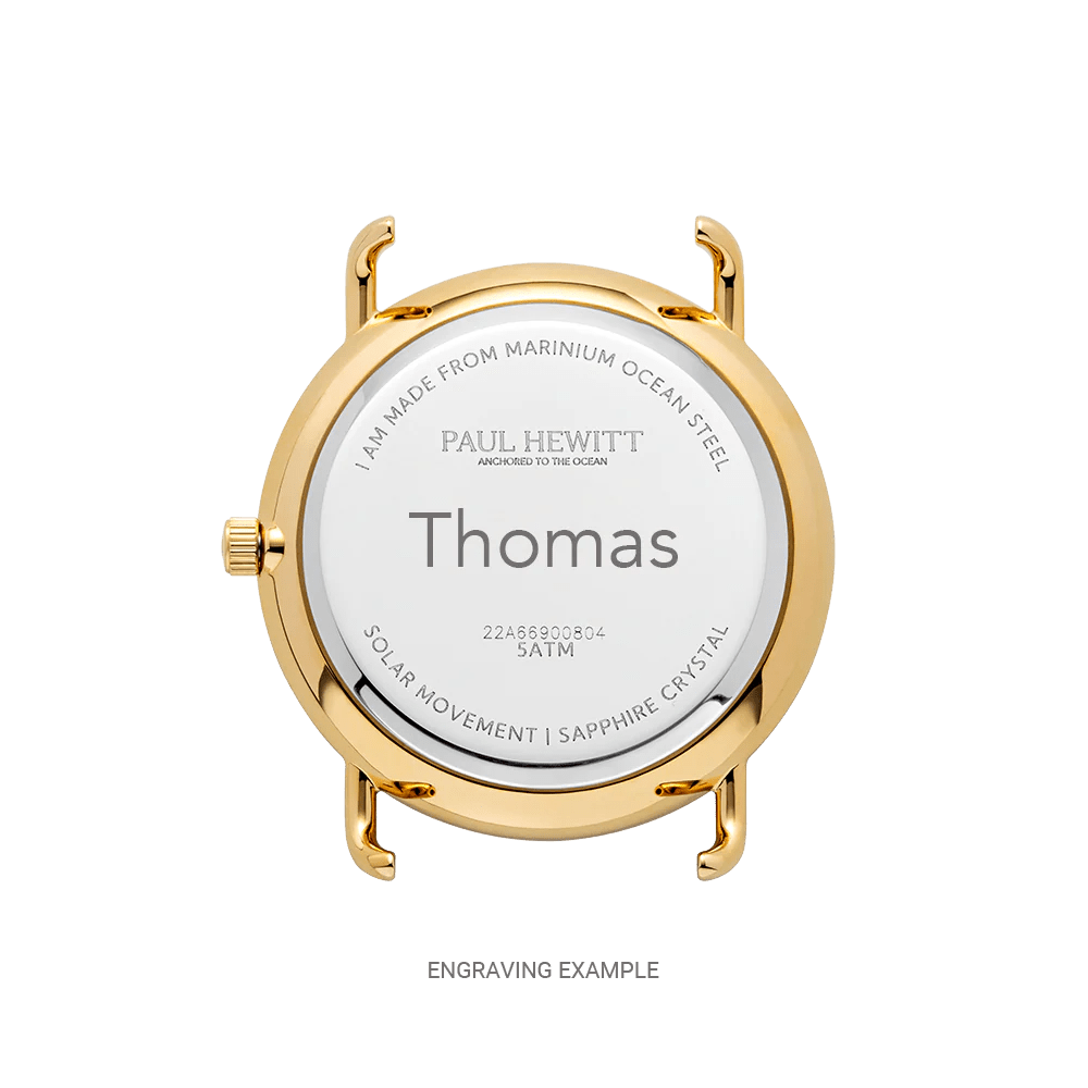 Paul Hewitt Gold Mesh Blue Dial Men's Watch | PH - W - 0323 | Time Watch Specialists