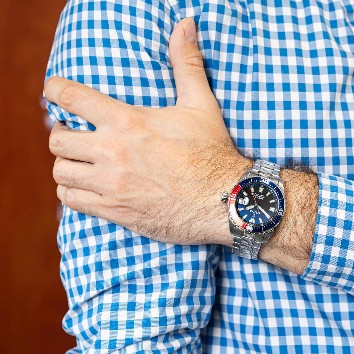 Festina The Originals Quartz Blue Dial Fluorescent Steel Indices Stainless Steel Men's Watch | F20669/4