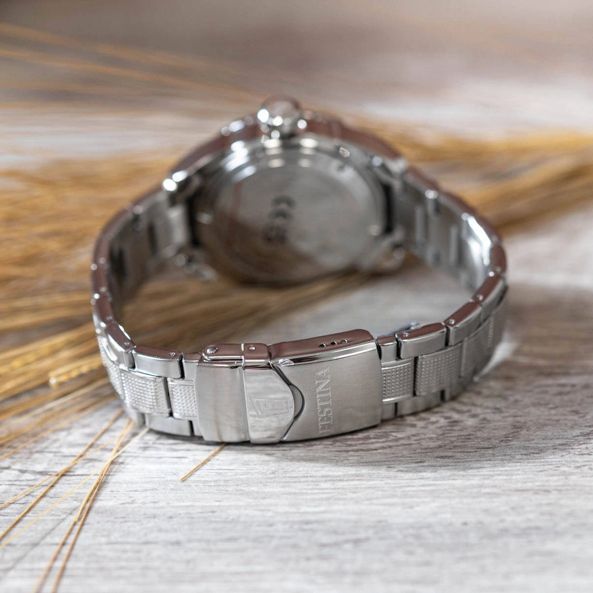 Festina The Originals Quartz Blue Dial Fluorescent Steel Indices Stainless Steel Men's Watch | F20669/4