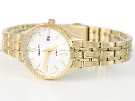 Lorus RG White Dial Calendar Rose Gold Batons Rose Gold Men's Watch | RJ204CX9