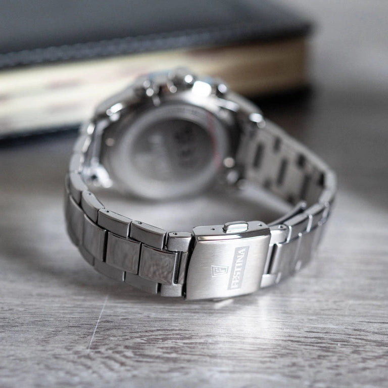 Festina Ceramic Quartz Chronograph Light Blue Stainless Steel Women's Watch | F20693/3