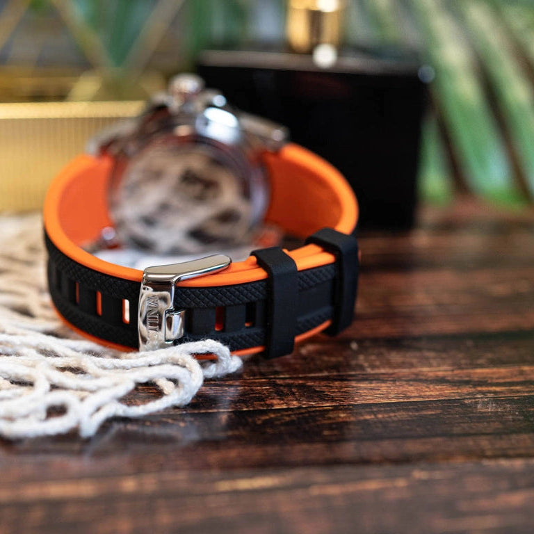 Festina The Originals Quartz Green Black Dial Orange Details Rubber Men Watch | F20662/2