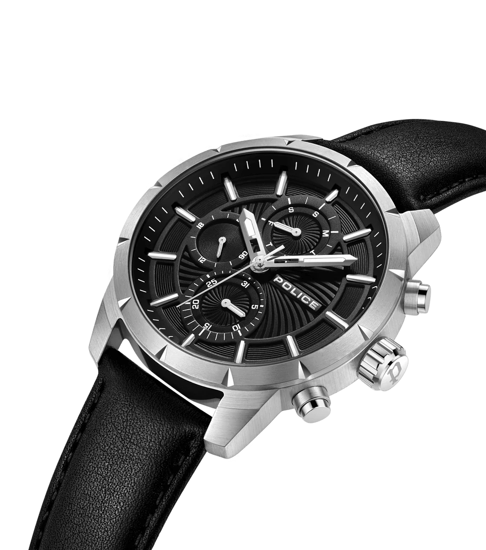 Police Neist Black Leather Men's Watch | PEWJF2227102 | Time Watch Specialists