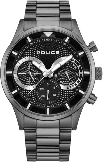 Police Stainless Steel Black Dial Driver Men's Watch | PEWGK0040301 | Time Watch Specialists