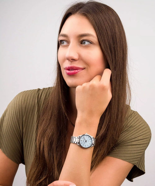 Lorus Stainless Steel Light Blue Dial Women's Watch | RG209WX9
