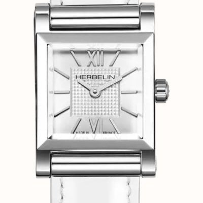 Herbelin Antares Silver Guilloche Dial Stainless Steel Women’s Watch | H17144AP08