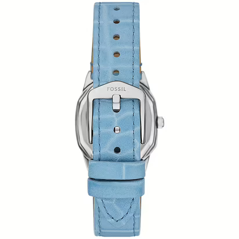 Fossil Harlow Three-Hand Light Blue Leather Women's Watch | ES5405