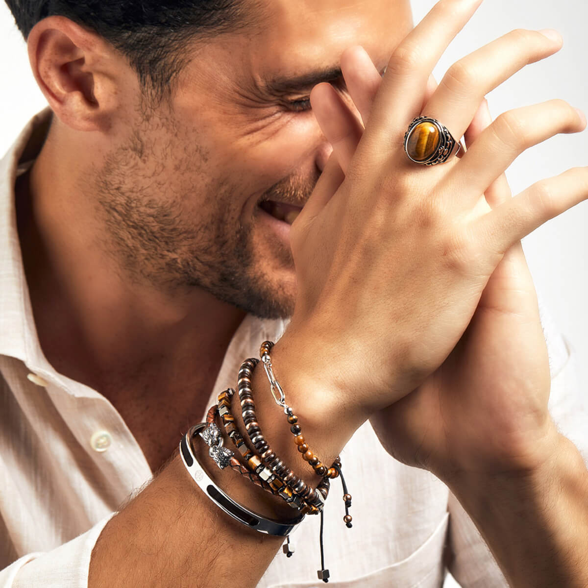 ZEADES LEOPARD Ebony Bracelet | ZMB02611