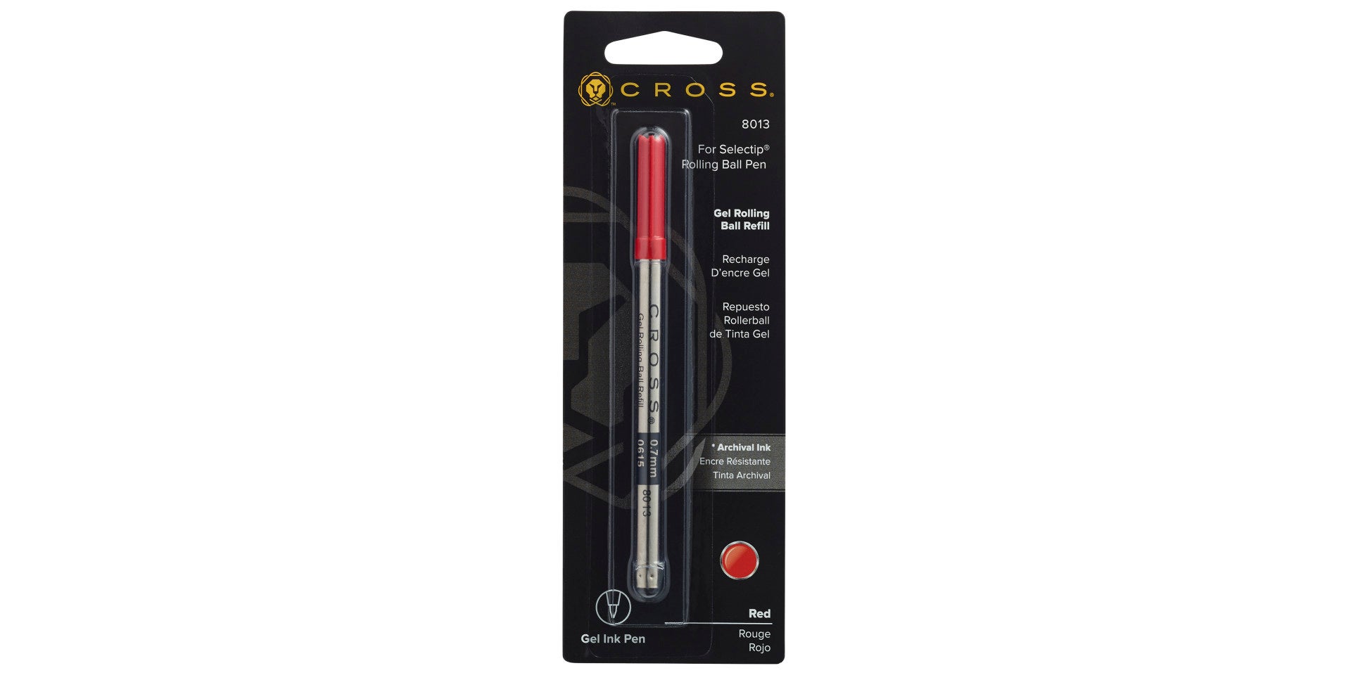 Selectip® Gel Rollerball Pen Refill - Red - Single Pack