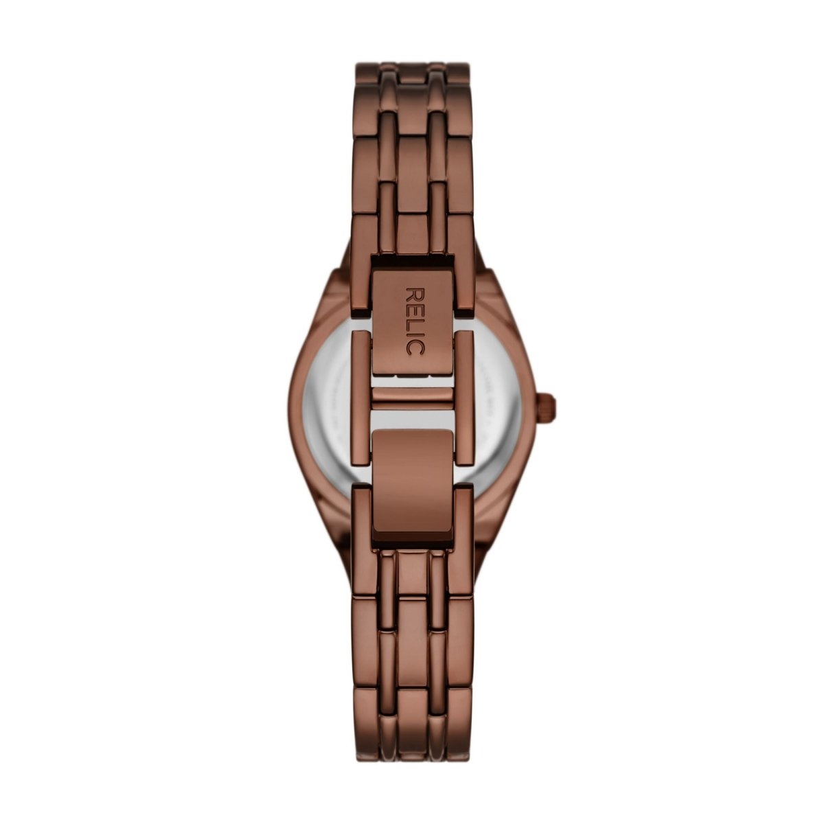 Relic Queen'S Court Brown Dial and Steel Bracelet 27mm Women's Watch | ZR12195 | TIME Watches