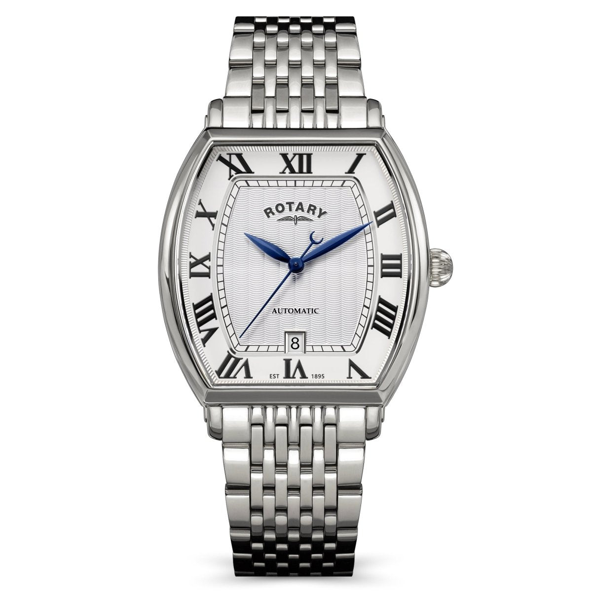 Rotary 1895 White Dial and Steel Bracelet 36mm Men's Watch | RGB10047/01 | TIME Watches