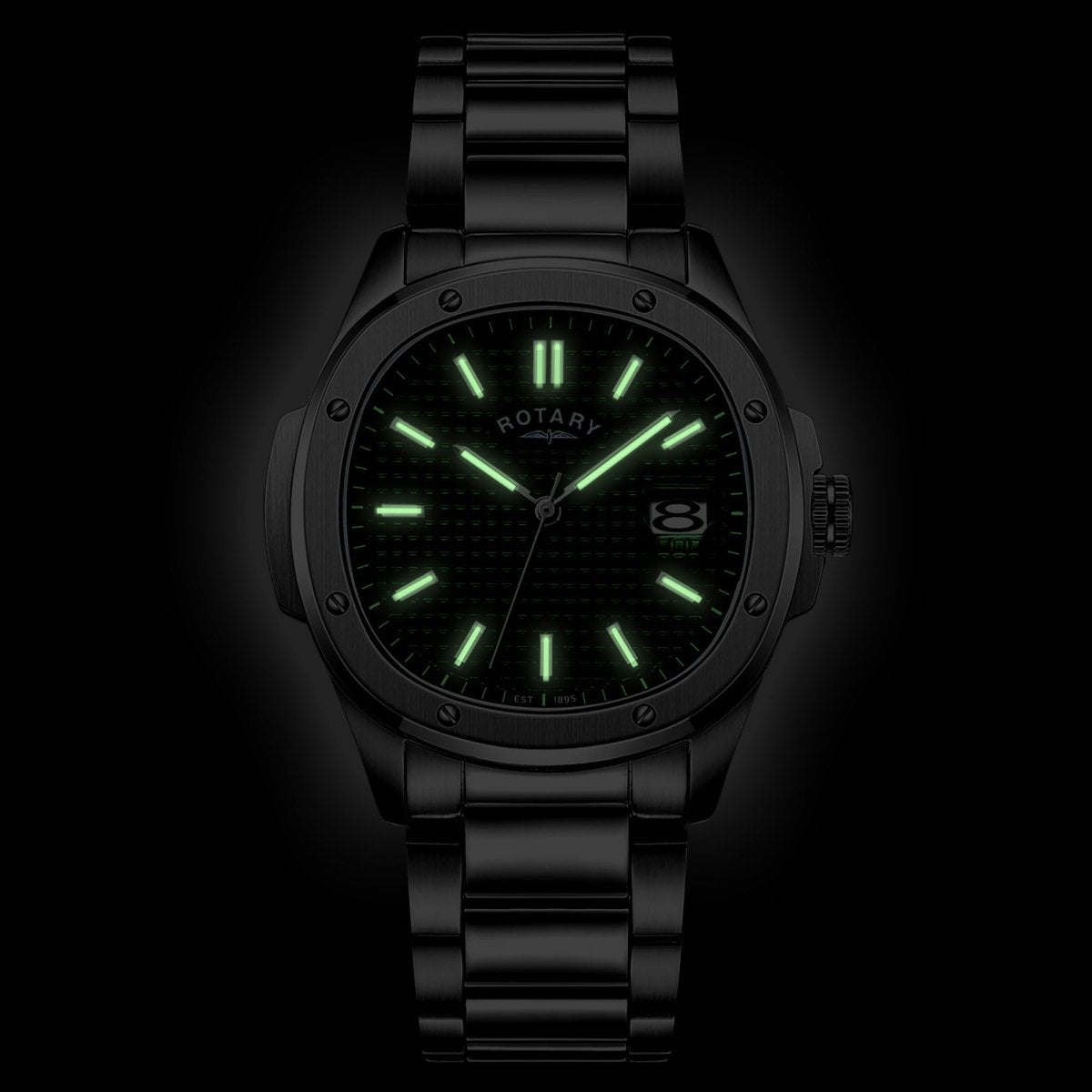 Rotary Apex100 Green Dial and Steel Bracelet 40mm Men's Watch | GB05575/24 | TIME Watches