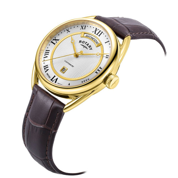 Rotary Canterbury Brown Leather Men's Watch | GS05533/21
