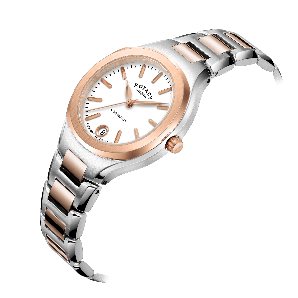 Rotary Kensington BLANK Dial and Rose Gold Steel Bracelet 32mm Women's Watch | LB05106/02 | TIME Watches
