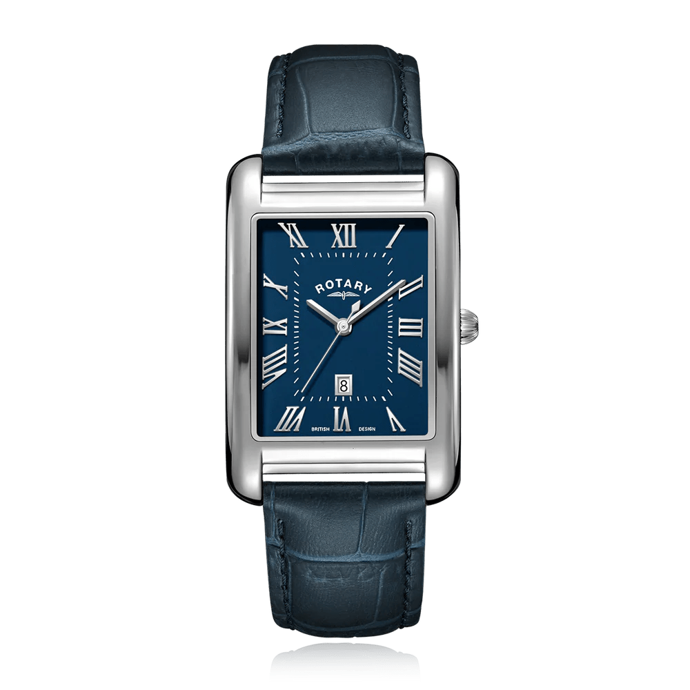 Rotary Men's Dress Watch with Blue Leather Strap | GS05750/66 | Time Watch Specialists