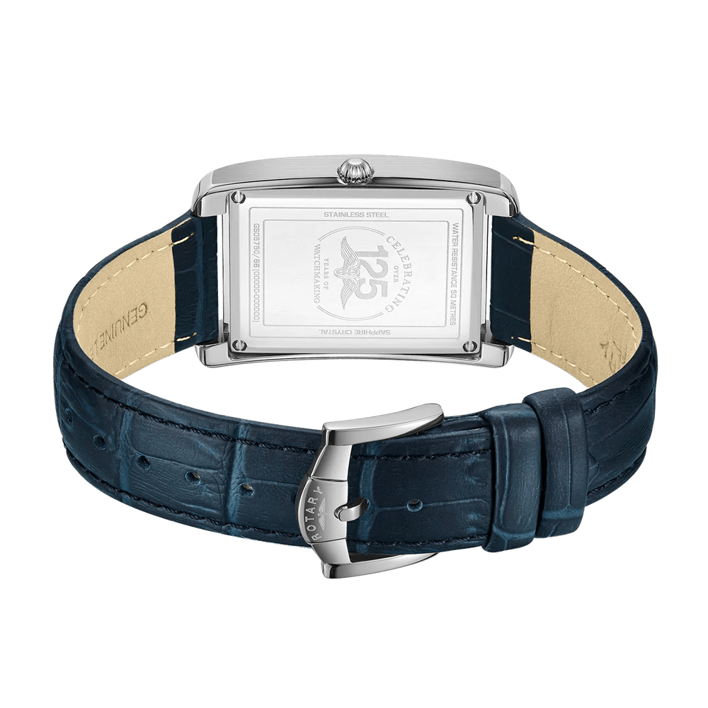 Rotary Men's Dress Watch with Blue Leather Strap | GS05750/66 | Time Watch Specialists
