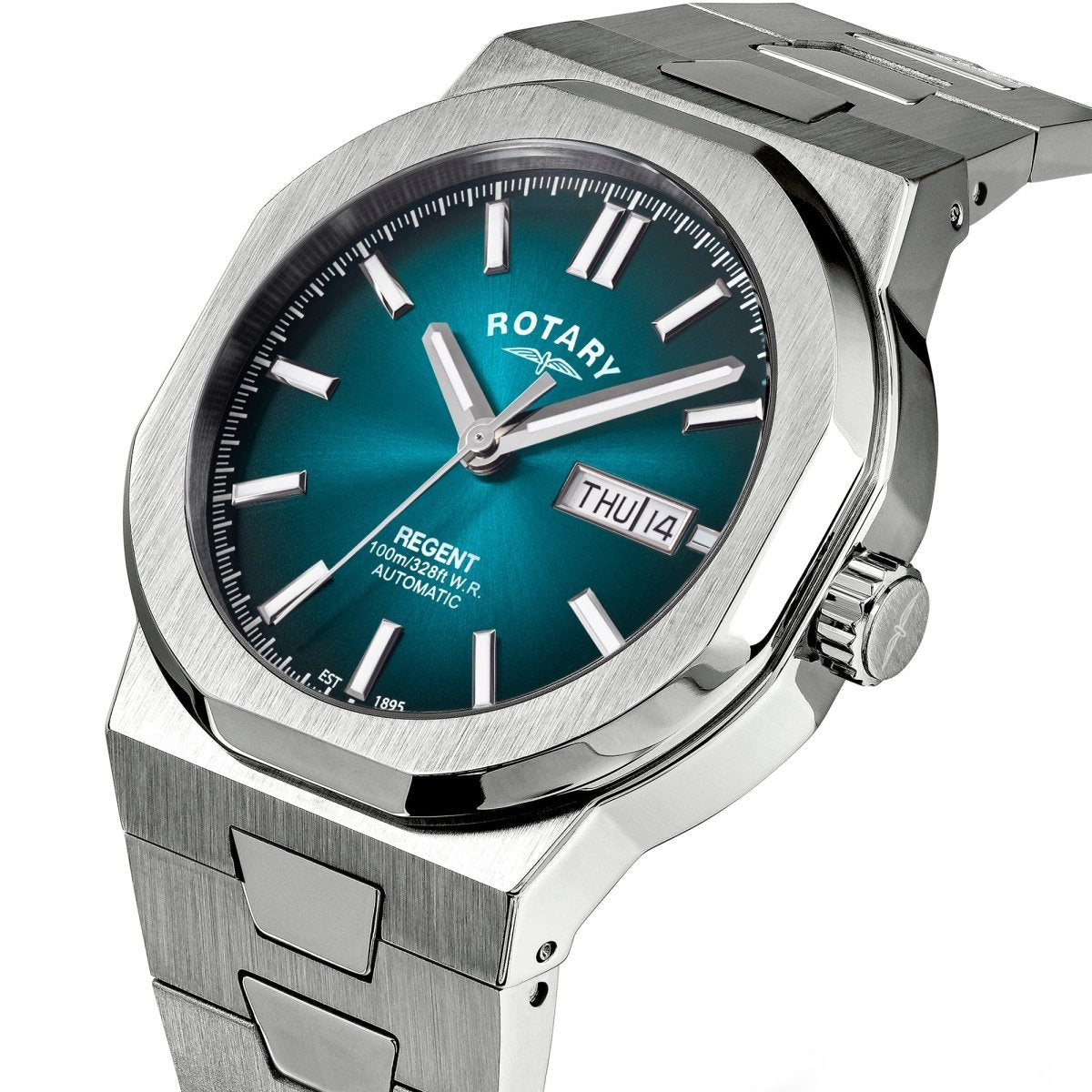 Rotary Regent Blue Dial and Steel Bracelet 40mm Men's Watch | GB05490/73 | TIME Watches