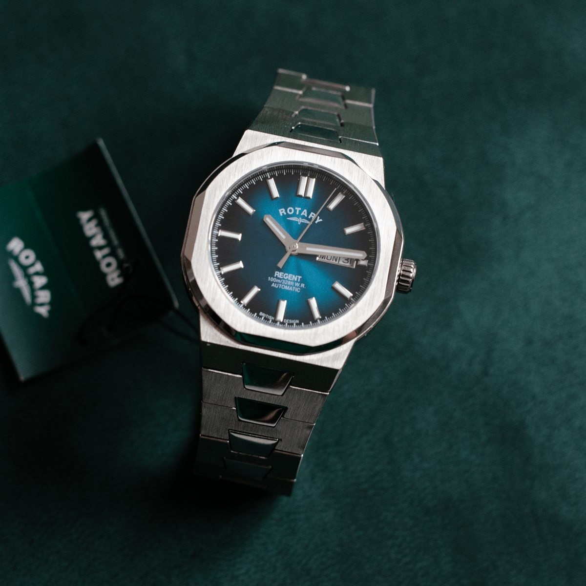 Rotary Regent Blue Dial and Steel Bracelet 40mm Men's Watch | GB05490/73 | TIME Watches