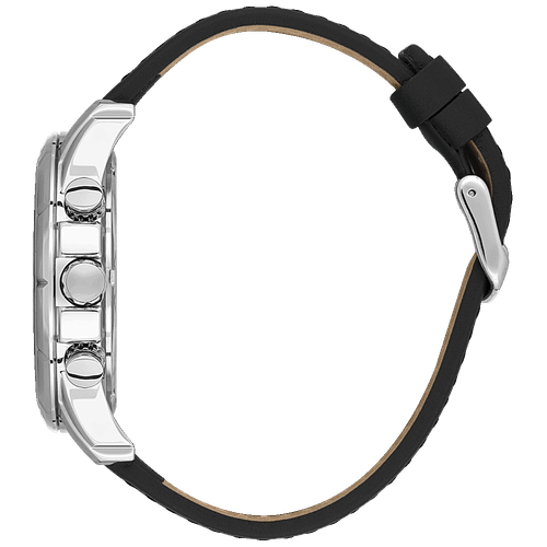 Bigotti Multi-Dial Black Leather Men's Watch | BG.1.10579-1