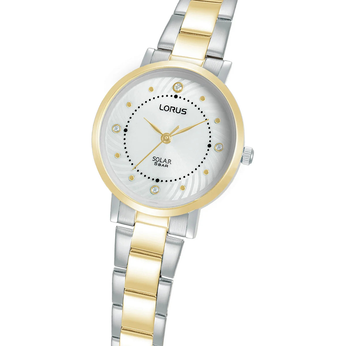 Lorus Two-Tone Silver Dial Woman's Watch | RY524AX9