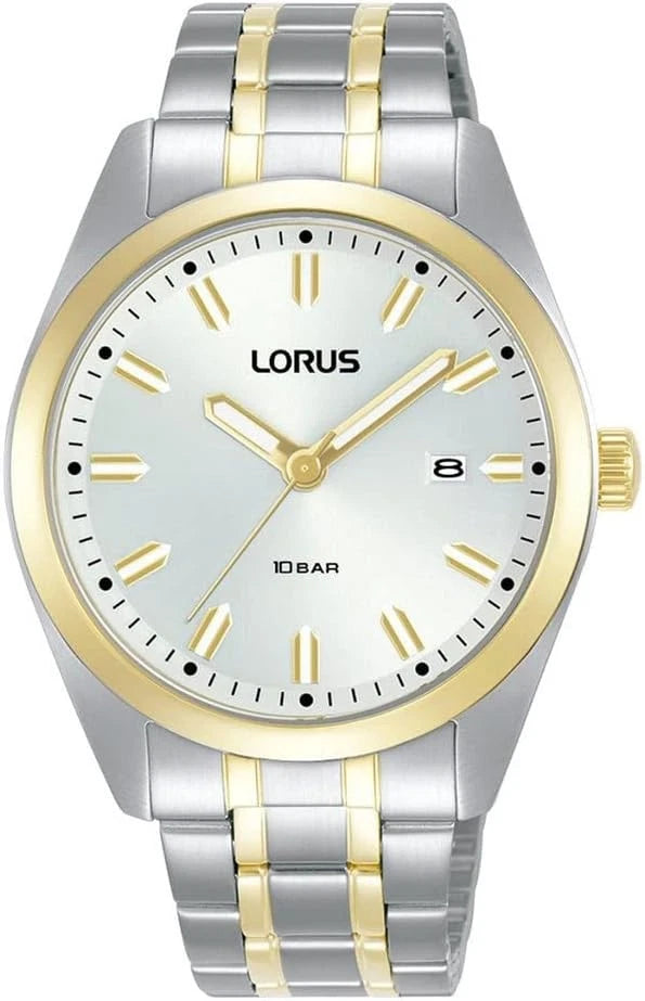 Lorus Two-Tone Stainless Steel White Dial Men's Watch | RH978PX9
