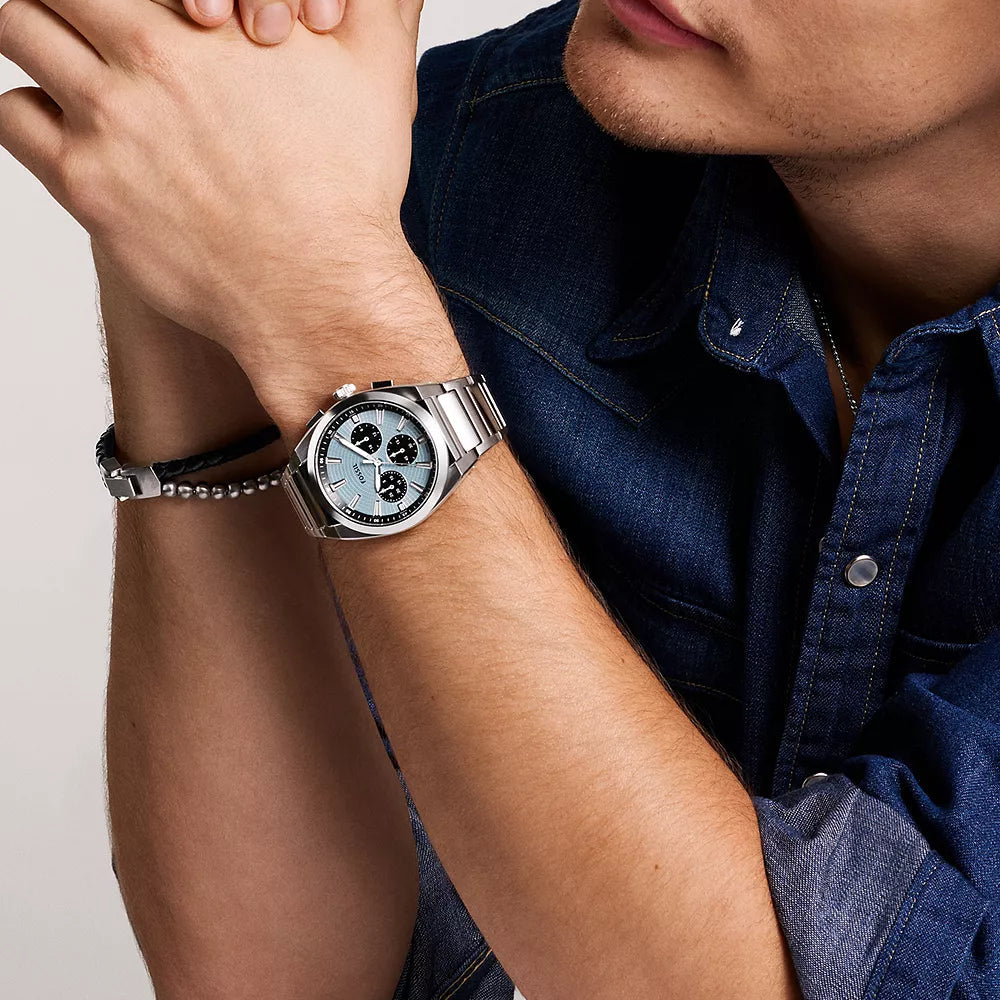 Fossil Everett Chronograph Stainless Steel Men's Watch | FS6105