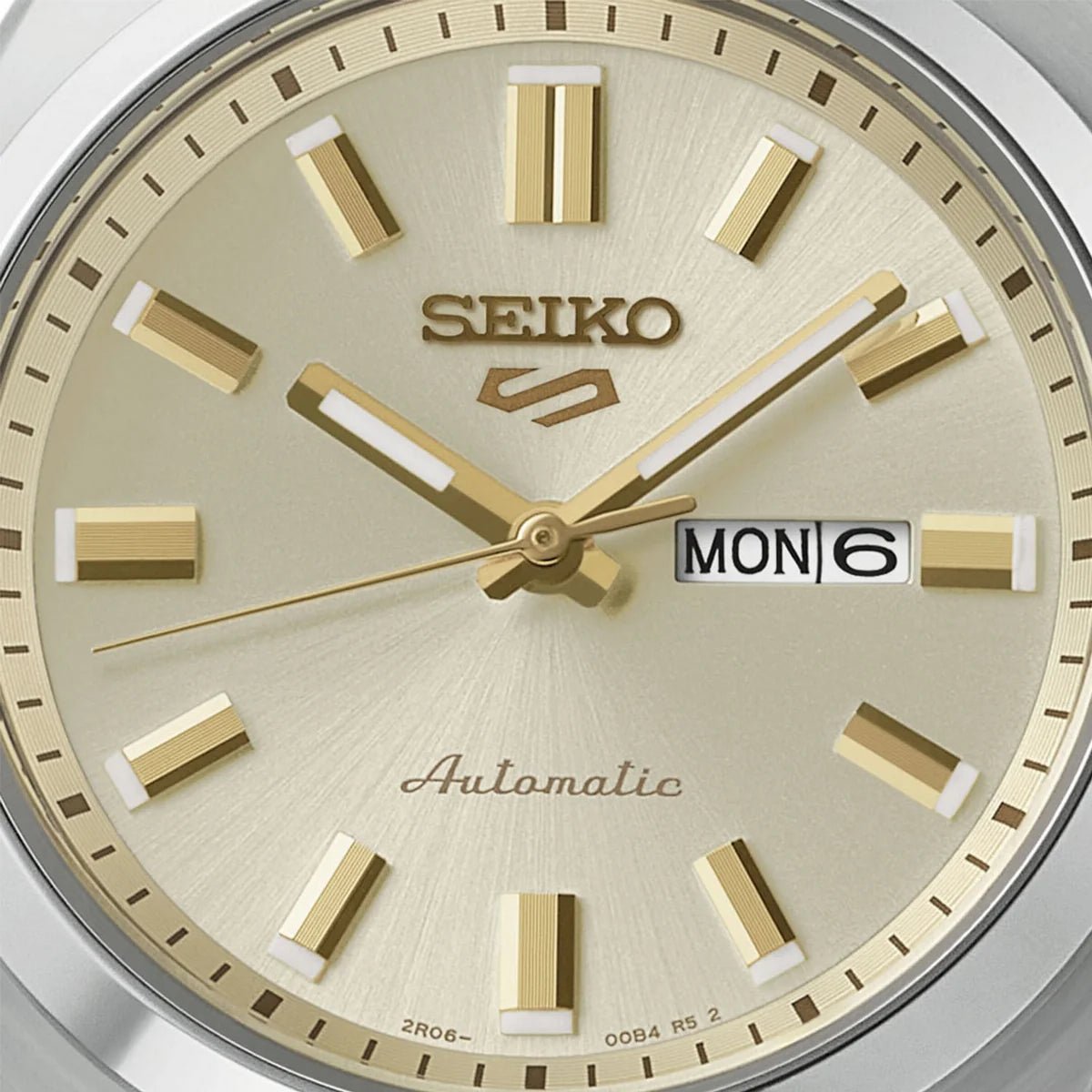 Seiko 5 Sport Champagne & Silver Stainless Steel 39mm Women's Watch | SRE023K1 | TIME Watches