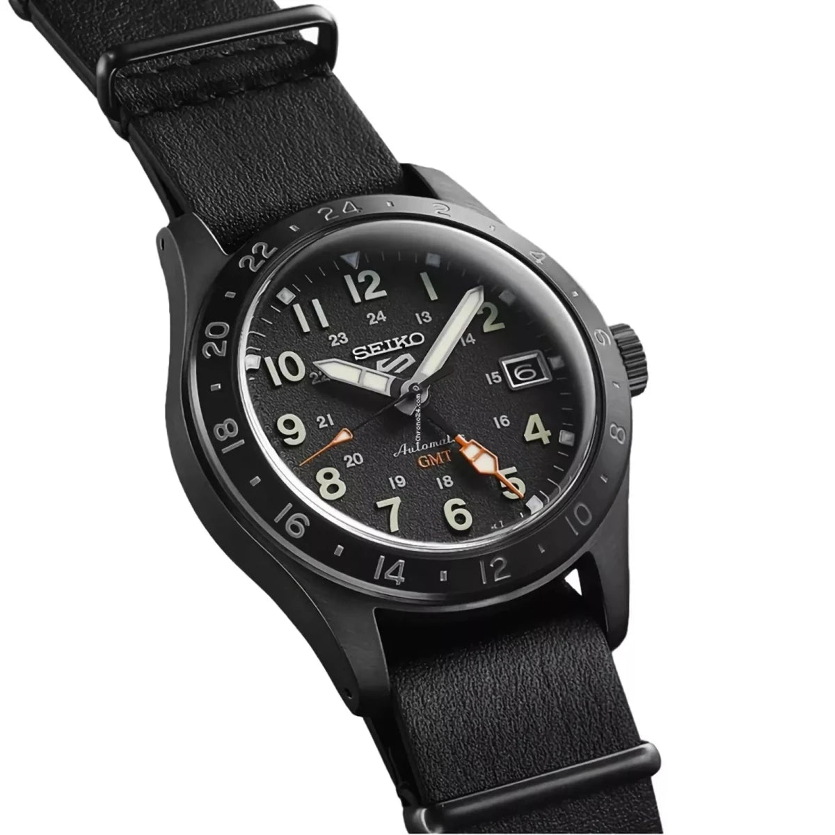 Seiko 5 Sports Automatic GMT Black Dial Men's Watch | SSK025K1 | TIME Watches