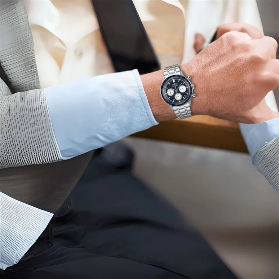 Seiko Chronograph Blue Dial Men's Watch | SSB477P1