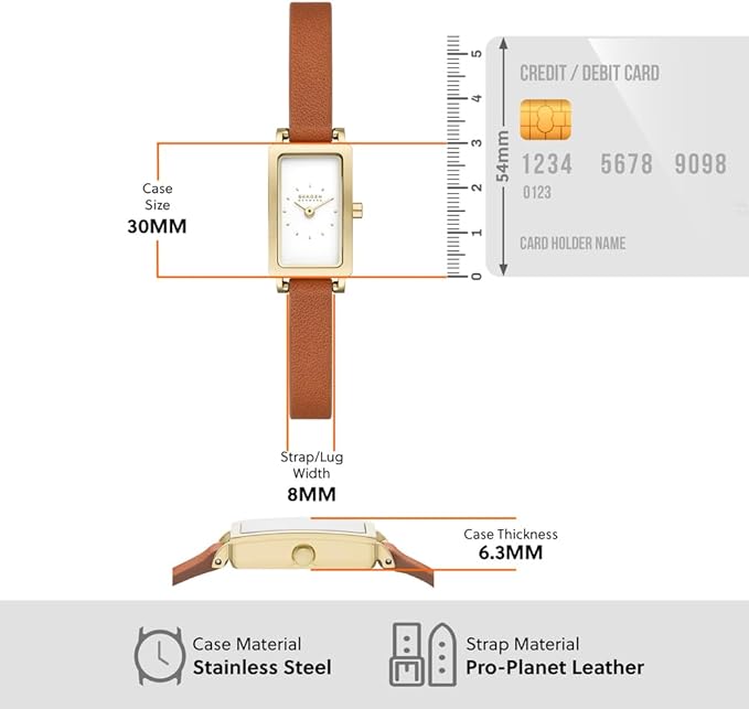 Skagen Analog Quartz with Leather Strap Women's Watch | SKW3149 | Time Watch Specialists
