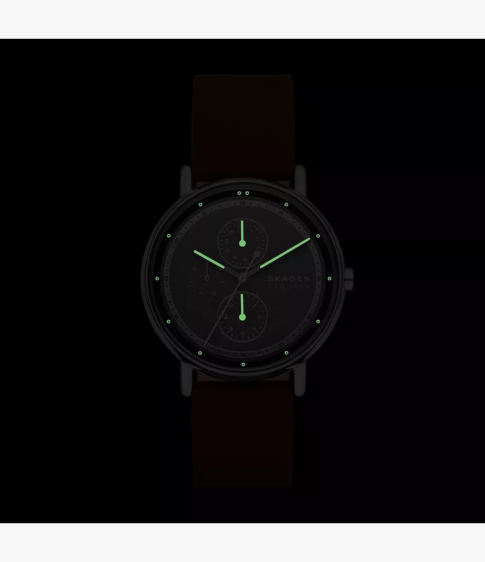 Skagen Asignatur Multifunction Brown Leather Men's Watch | SKW6941 | TIME Watches