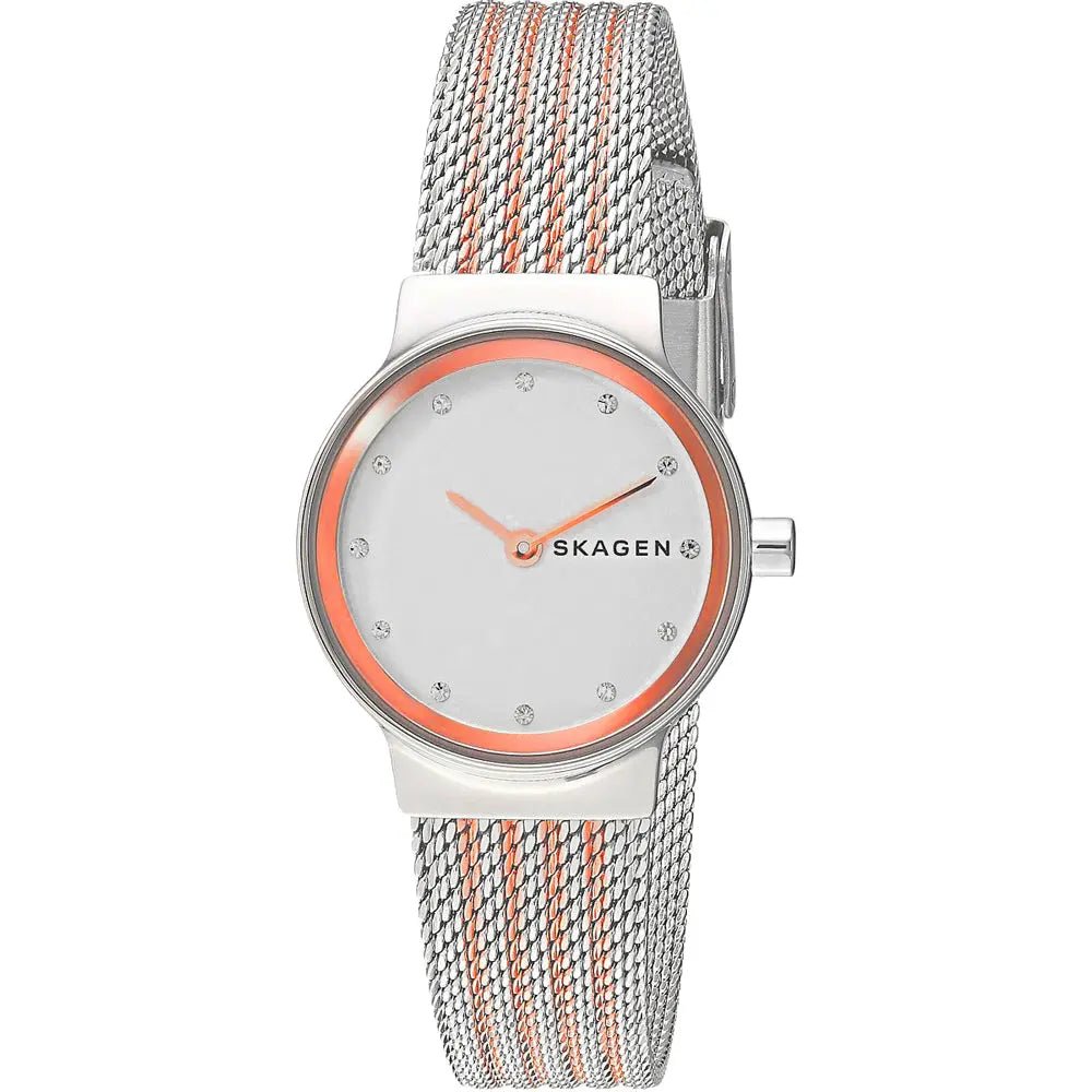 Skagen Freja Silver Round Stainless Steel Mesh Women's Watch | SKW2699 | Time Watch Specialists