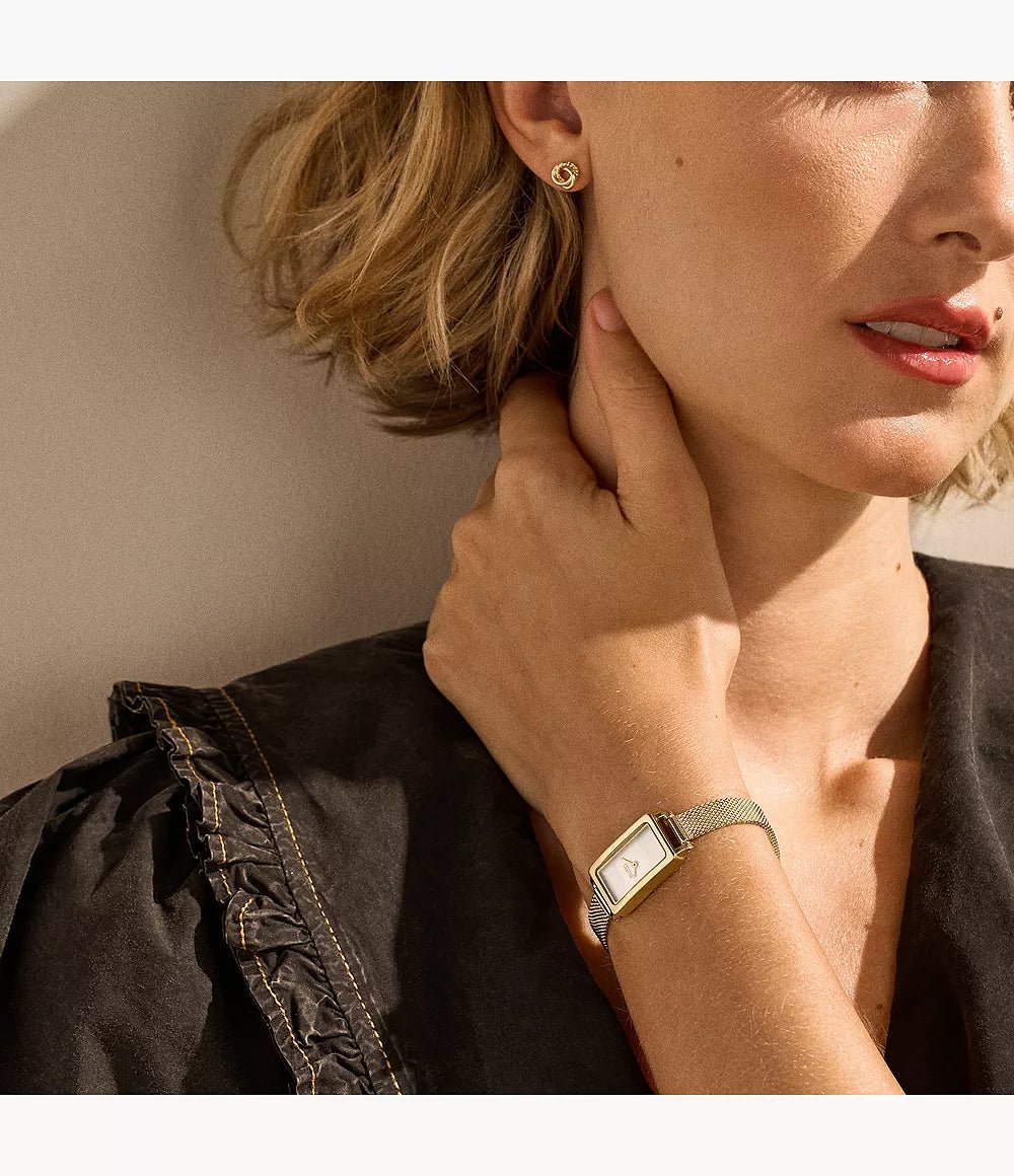 Skagen Hagen Micro Gold Dial and Gold Steel Bracelet 31mm Women's Watch | SKW1158SET | TIME Watches
