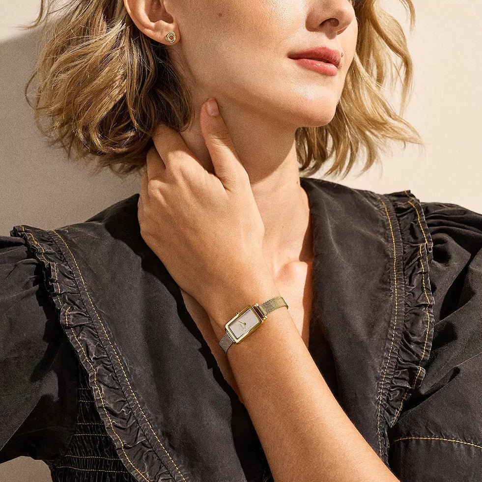 Skagen Hagen Micro Gold Dial and Gold Steel Bracelet 31mm Women's Watch | SKW1158SET | TIME Watches