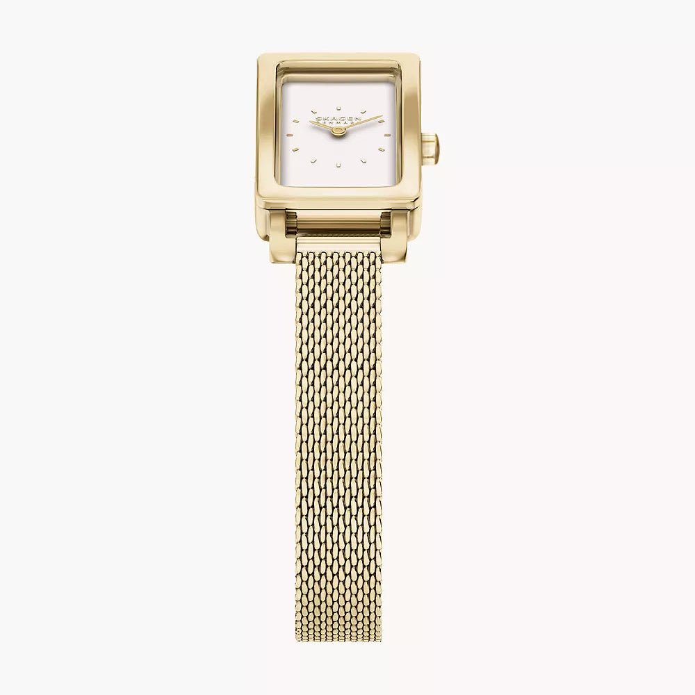 Skagen Hagen Micro Gold Dial and Gold Steel Bracelet 31mm Women's Watch | SKW1158SET | TIME Watches