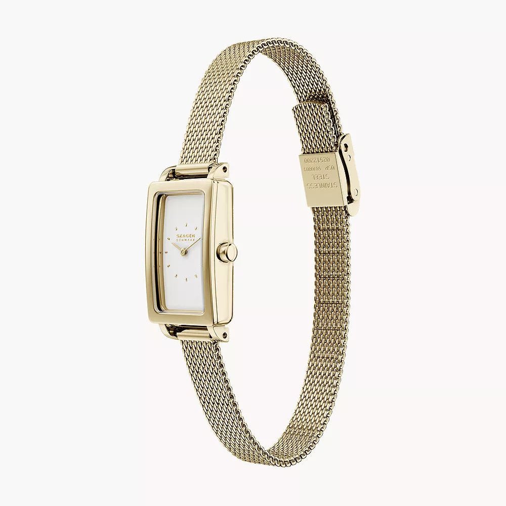 Skagen Hagen Micro Gold Dial and Gold Steel Bracelet 31mm Women's Watch | SKW1158SET | TIME Watches