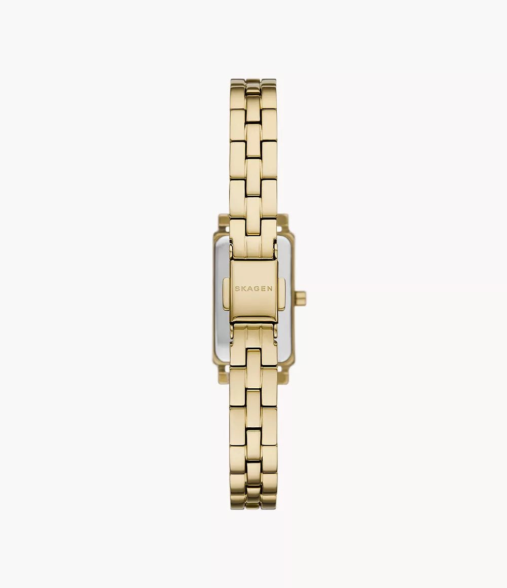 Skagen Hagen Micro Two - Hand Gold Stainless Steel Woman's Watch | TIME Watches