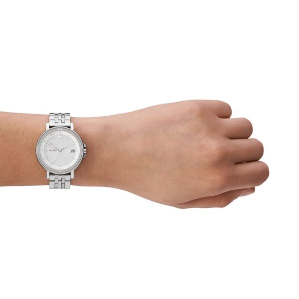 Skagen Signatur Lille Sport Three-Hand Silver Stainless Steel Women's Watch|SKW3134
