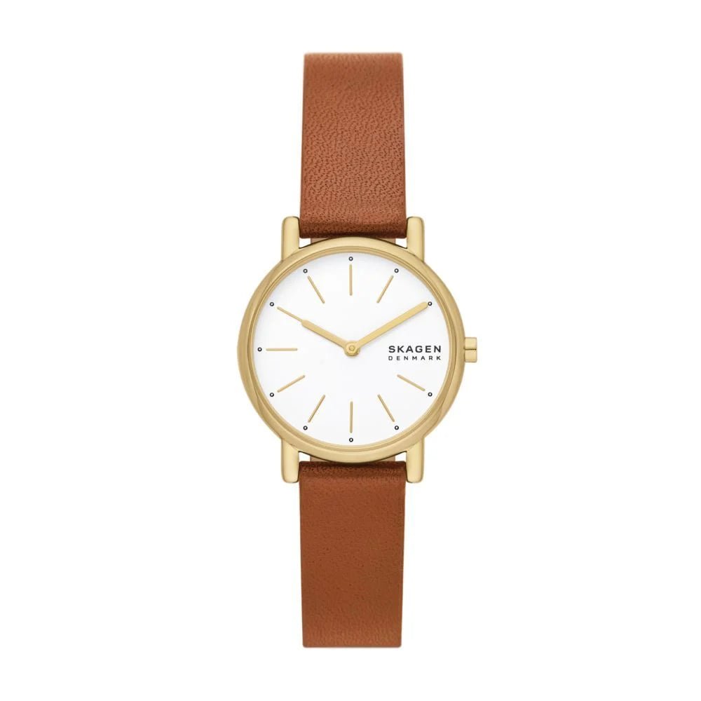 Skagen Signatur Lille Women's Leather Watch | SKW3121 | Time Watch Specialists