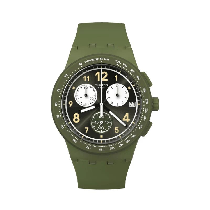 Swatch NOTHING BASIC ABOUT GREEN Men's Watch | SUSG406 | Time Watch Specialists
